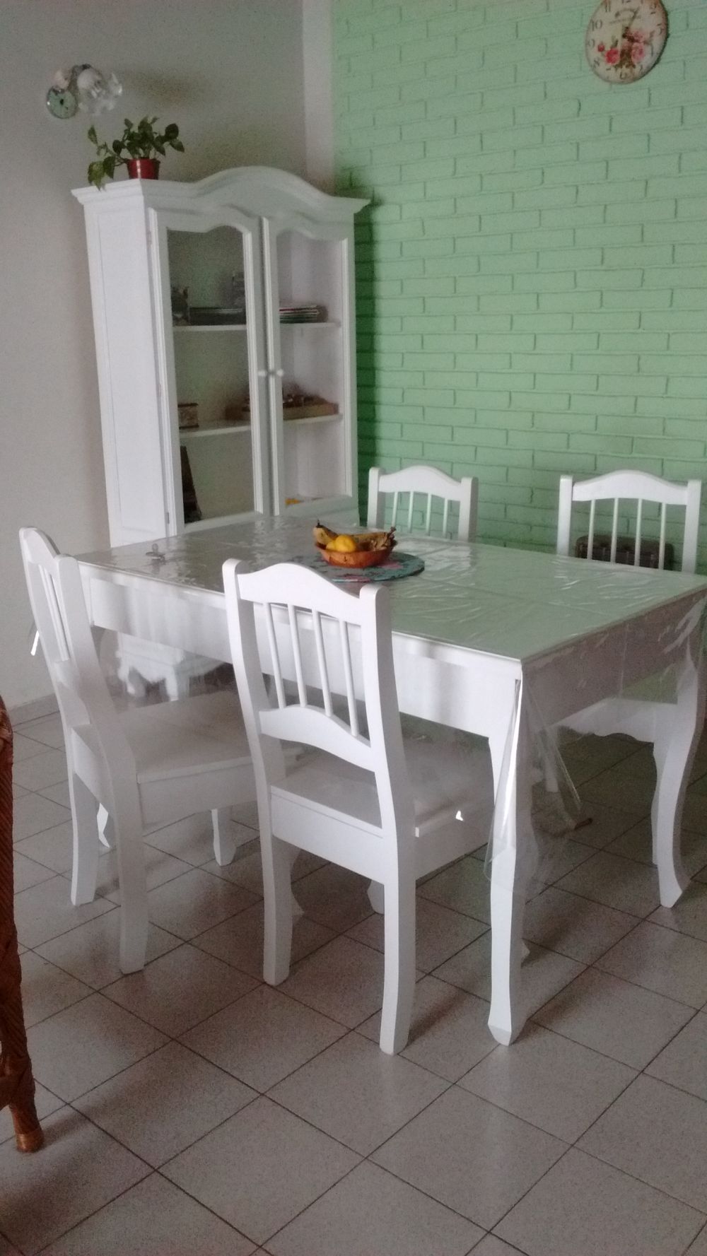 JUEGO DE COMEDOR ESTILO  PROVENZAL 